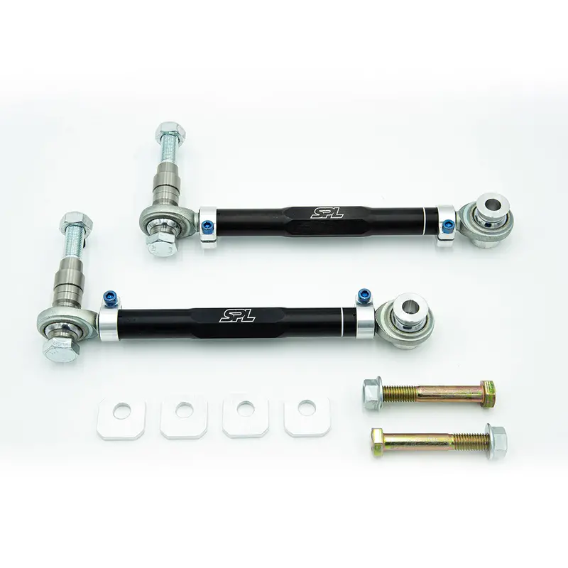 Spl Parts 08-14 Lancer Evolution X Rear Toe Arms With Toe Eccentric Lockouts 1