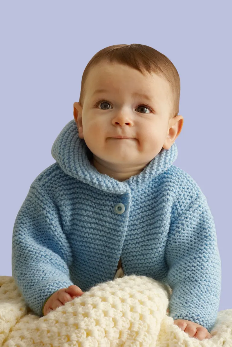 Storybook Baby Hoodie Pattern (Knit) 1