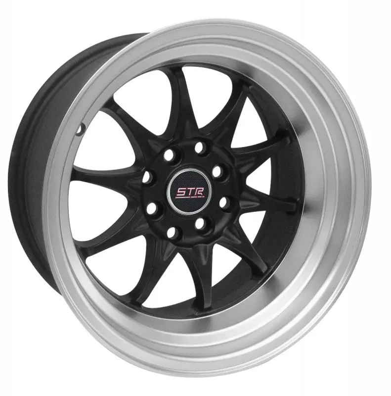 Str Wheels 513 Black W/ Machined Lip 1