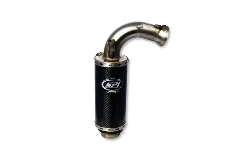 Straightline Carbon Fiber Muffler Stainless Steel 12Lb Weight Savings 134-169 1