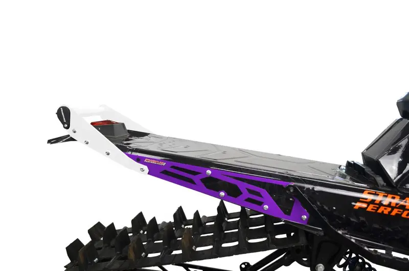 Straightline Hide 'N' Go Rear Bumper 146" Slash Tunnel - White Handle, Purple Plates Bumper With Built In Storage 1