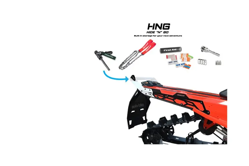 Straightline Hide 'N' Go Rear Bumper 146" Tunnel / 154" Expert (White Rear Handle) - Black 2