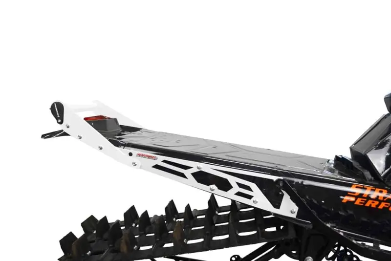 Straightline Hide 'N' Go Rear Bumper 163-165" Slash Tunnel/ 155" Standard Taper Tunnel- - White Handle, Black Plates Bumper With Built In Storage 1