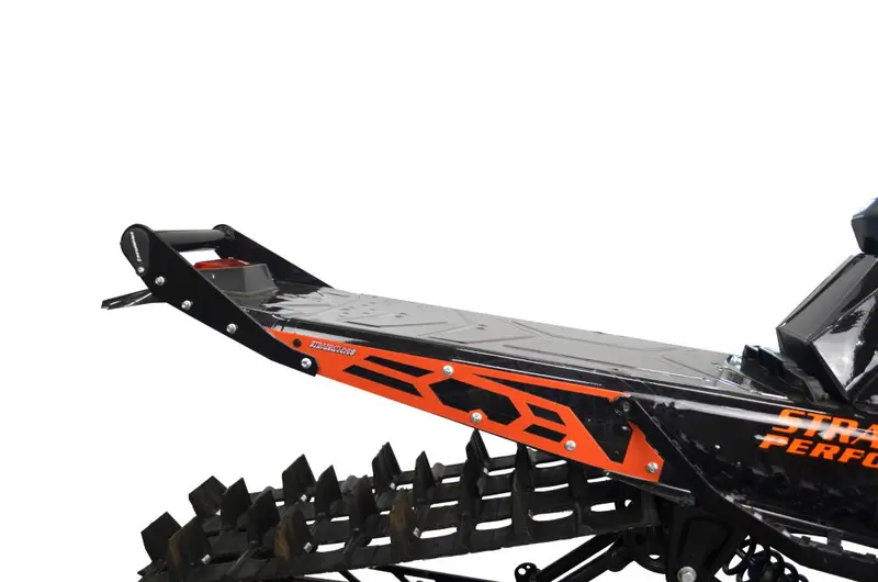 Straightline Hide 'N' Go Rear Bumper 163-165" Slash Tunnel - Black Handle Orange Plates Bumper With Built In Storage 1