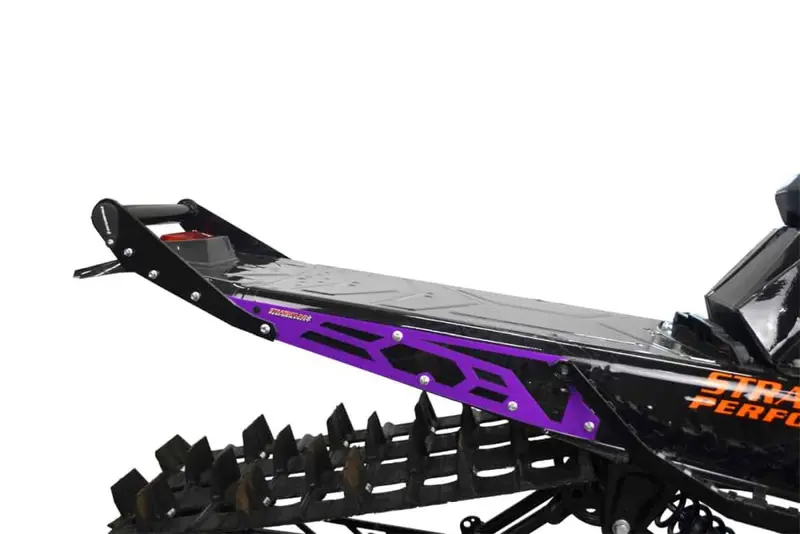 Straightline Hide 'N' Go Rear Bumper 163-165" Slash Tunnel - Black Handle, Purple Plates Bumper With Built In Storage 1