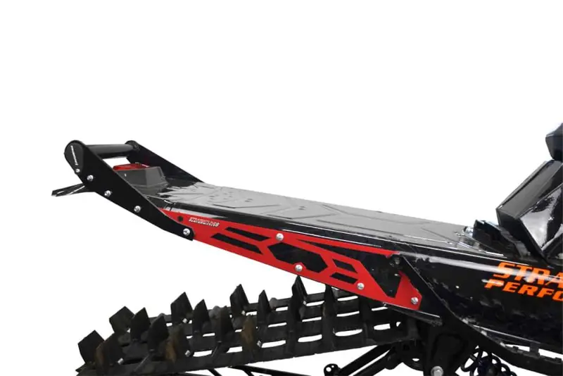 Straightline Hide 'N' Go Rear Bumper 163-165" Slash Tunnel - Black Handle, Red Plates Bumper With Built In Storage 1