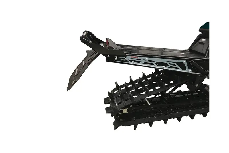 Straightline Hide 'N' Go Rear Bumper 163" Track - Silver Black Rear Bumper 1