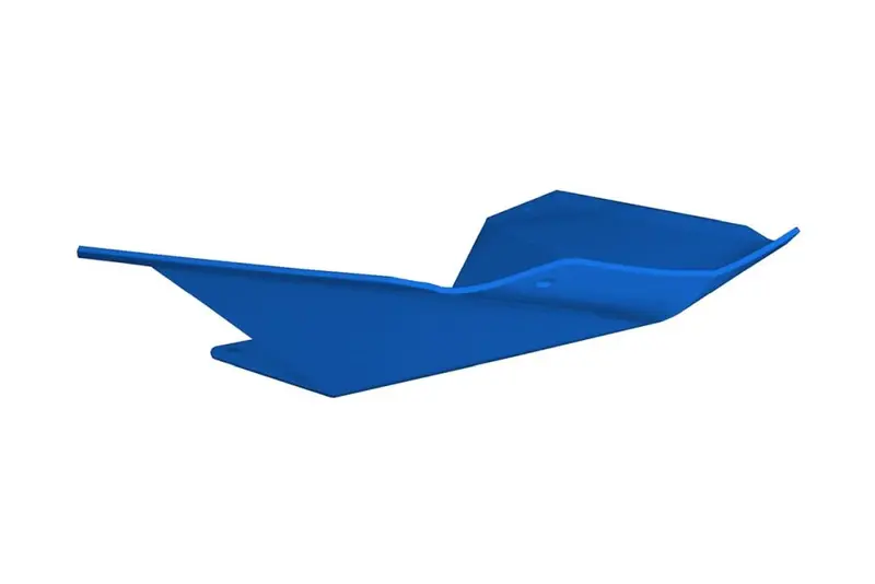 Straightline Rugged Series Skid Plate Black - Blue 183-232-Blue 1