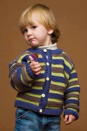 Striped Cardi Pattern (Knit) - Version 2 1