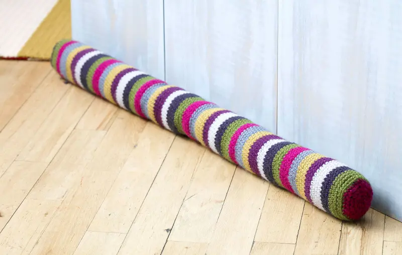 Striped Draft Stopper (Crochet) 1