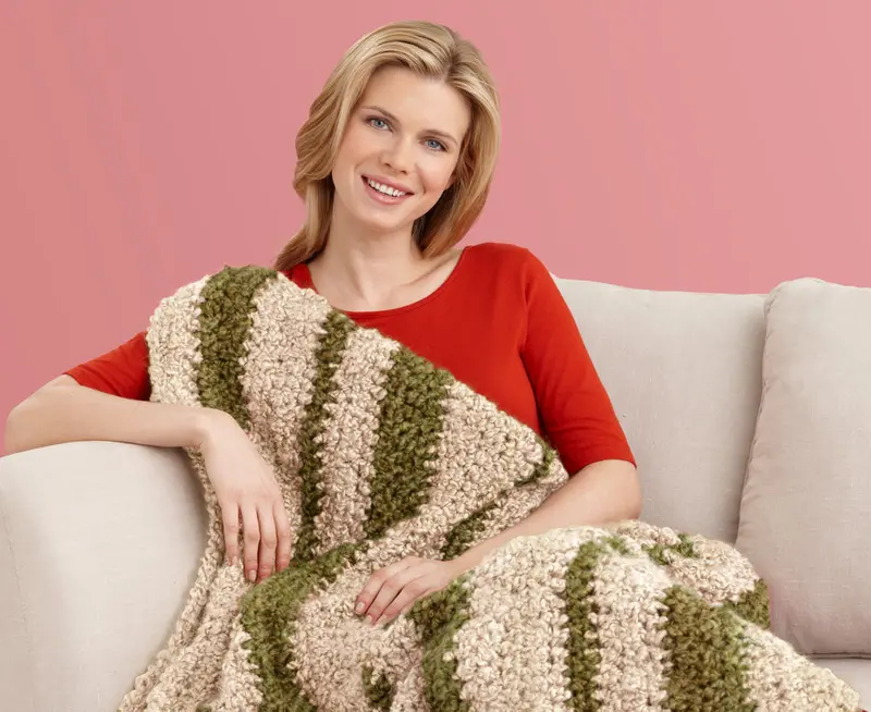 Striped Throw Pattern (Crochet) 1