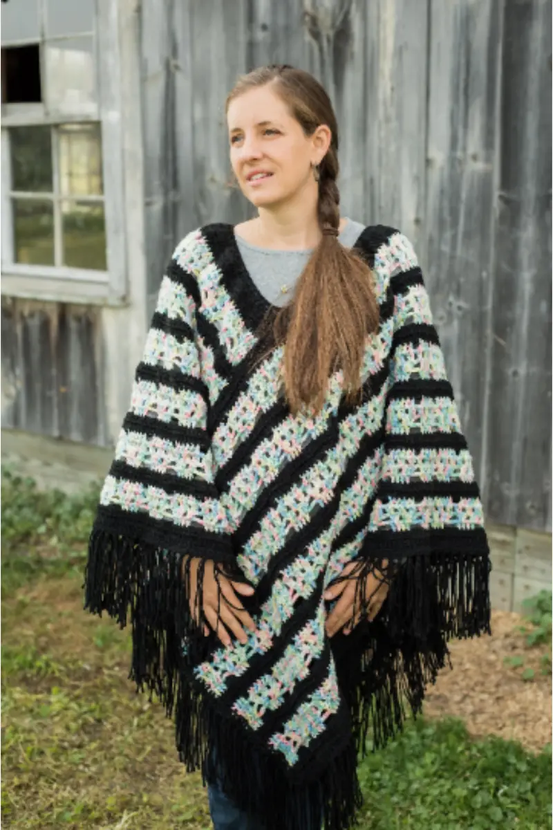 Sugar Skull Poncho (Crochet) 1