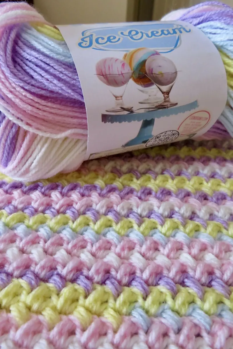 Sun-Kissed Pastels Baby Blanket (Crochet) 1