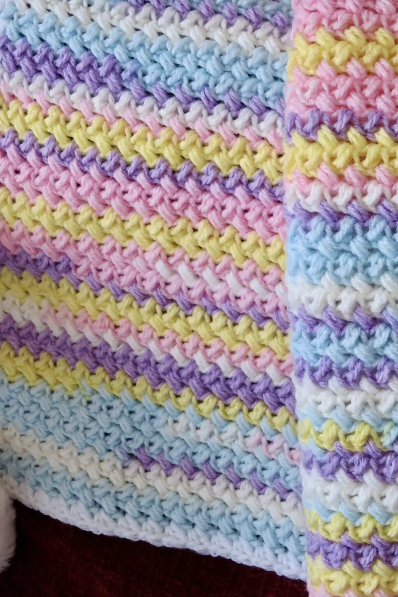 Sun-Kissed Pastels Baby Blanket (Crochet) 2