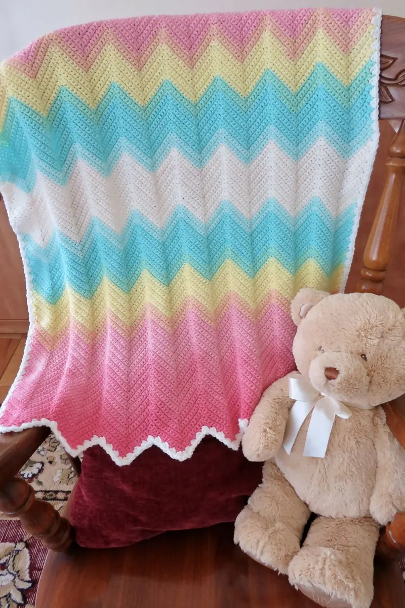 Sunny Snuggles Mandala Baby Blanket (Crochet) 1