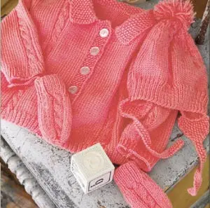 Sweet Sophisticate Baby Set Pattern (Knit) 1