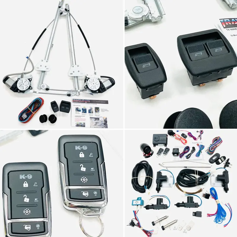 T4 Electric Window & Central Locking Kit & Alarm (Tailgate) 1