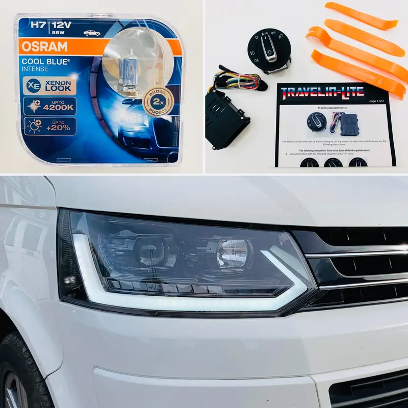T5.1 Drl Light Bar Headlights With Dynamic Indicators & Auto Headlights 1