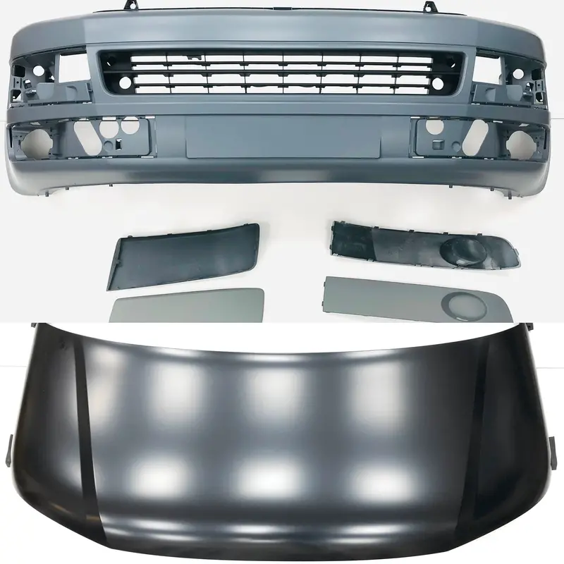 T5.1 Front Bumper Smooth Primed With Bumper Inserts & Bonnet Seem Sealed 1