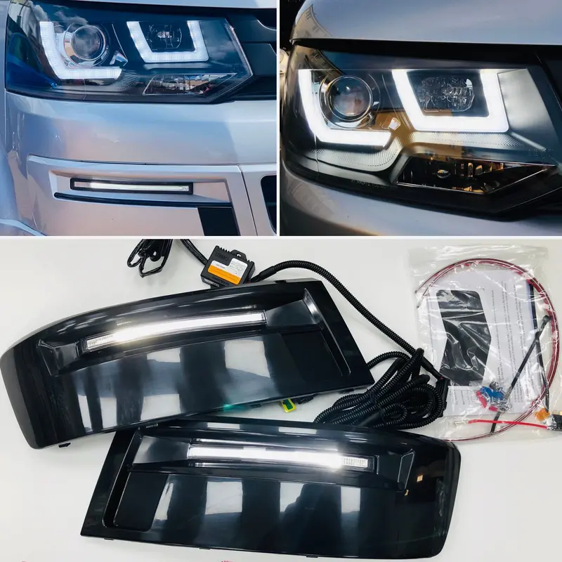 T5.1 Headlights & Light Bar Drl Kit 2010-2015 1
