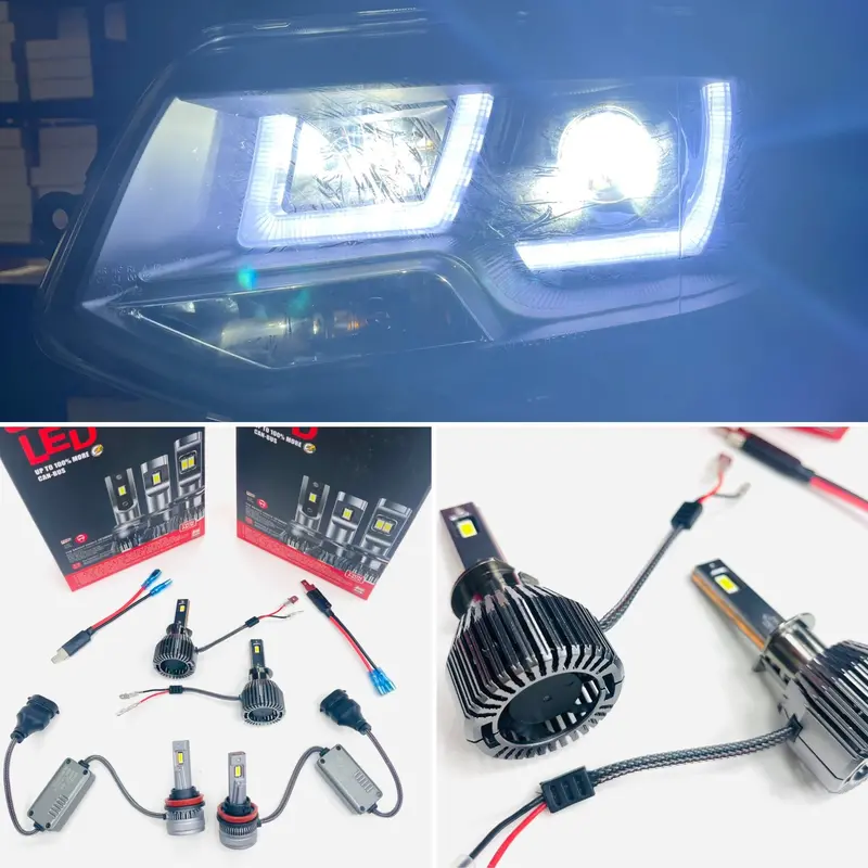 T5.1 Led Bulbs Dipped & Full Beam (For Light Bar Headlights Only) 1