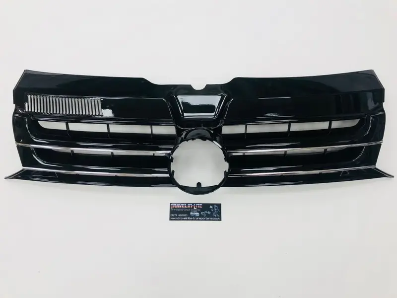 T5.1 Sportline Grille Gloss Black With Front & Rear Matte Black Badges 10-15 2