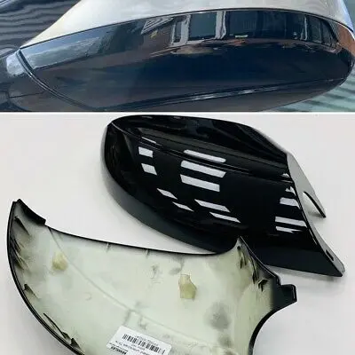 T5.1 T6 T6.1 Gloss Black Mirror Covers Pair Underneath Mirror Cover Transporter 10 Onwards 1