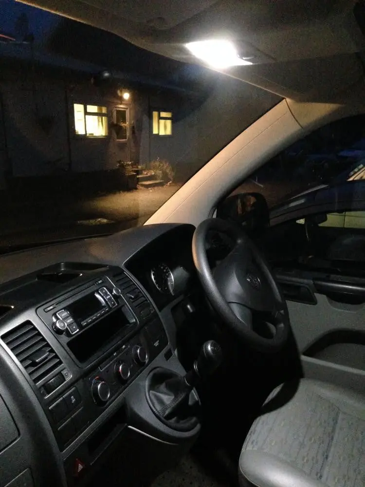 T5 T5.1 T6 Interior Map Reading Light Unit & Led Upgrade Bulbs 2