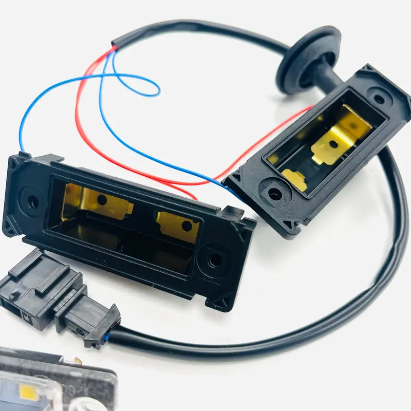 T5 T5.1 T6 Twin Rear Door Replacement Rear Number Plate Light Wiring And Housing With Led License Plate Units 2
