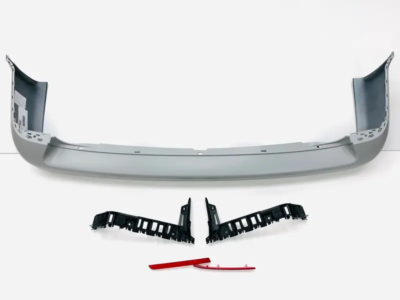 T5 T5.1 Transporter 03 - 15 Rear Bumper Smooth Primed Includes Brackets 2012 Onwards Style 1