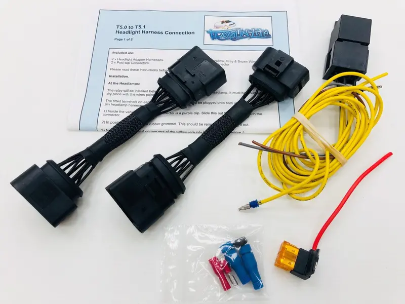 T5 To T5.1 / T6 Headlight Harness (Upgraded Version) 1