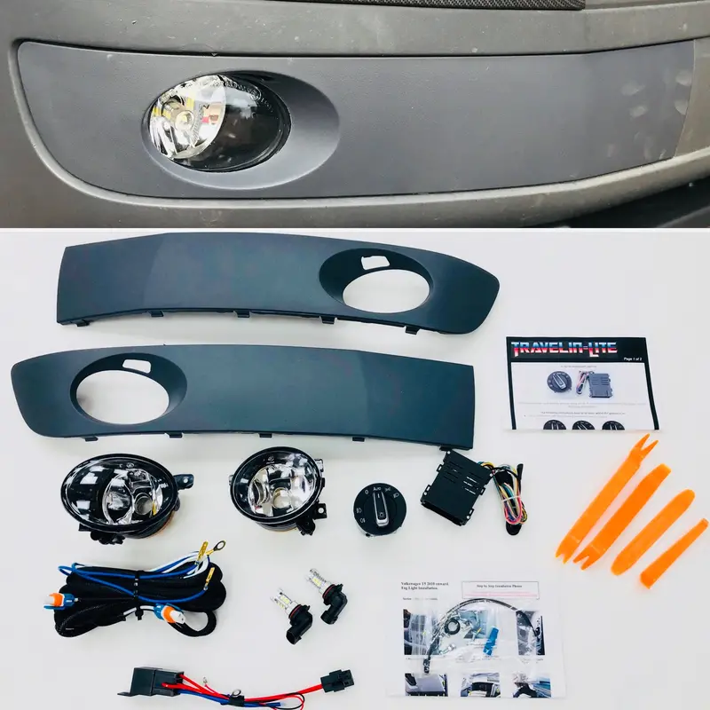T5 Transporter Led Fog Light Kit & Auto Switch / Module 2010 - 2015 1
