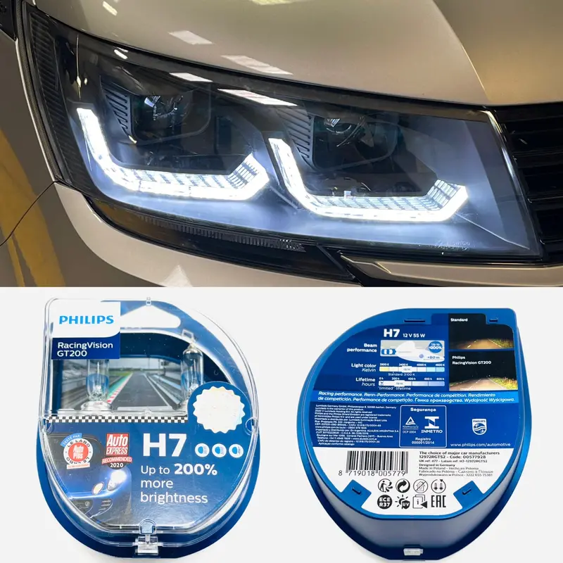 T6.1 Led Drl Headlights Black Edition (With Philips Racing Vision Bulbs) 1