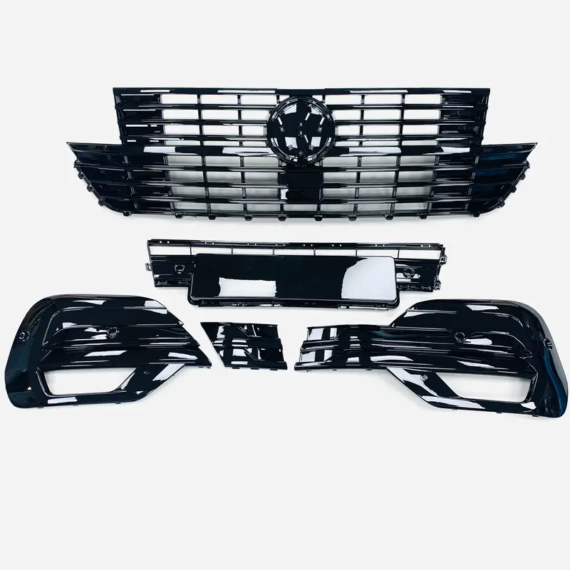 T6.1 Upper / Lower Grilles & Tl Design Splitter Gloss Black Abs 3