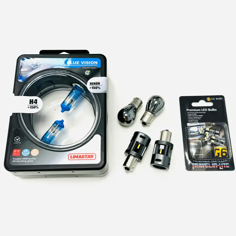T6 Bulb Upgrade Kit Led Drl Side Light H4 Chrome Indicator 1