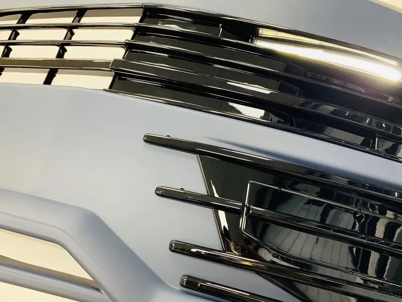 T6 Front & Rear Bumper Lower Spoiler Gloss Black Grilles Drl Led Fog 2