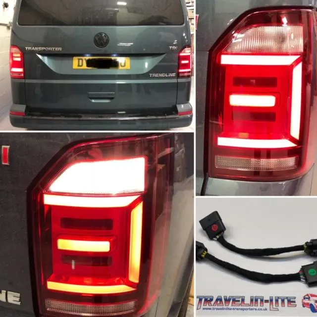 T6 Genuine Led Rear Lights Smoked With Plug & Play Harness 1
