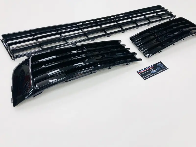 T6 Gloss Black Lower Grille With Covers & Trims 15 Onwards Brand New 2