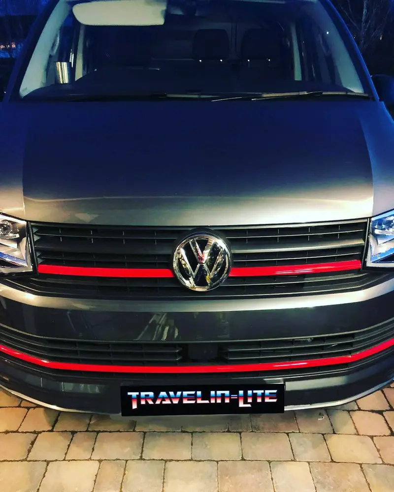 T6 Grille Upper & Lower Red Plastic Trims Brand New 2
