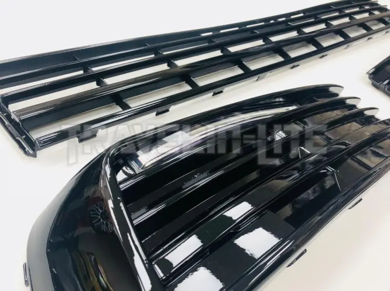 T6 Lower Gloss Black Grilles 3Pcs For Vehicles With Radar Sensor 15 Onwards 1