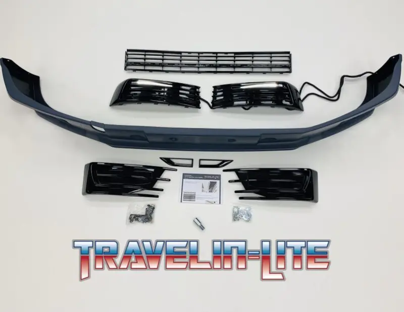 T6 Sportline Lower Spoiler & Gloss Black Lower Grilles With Drl Kit New 1