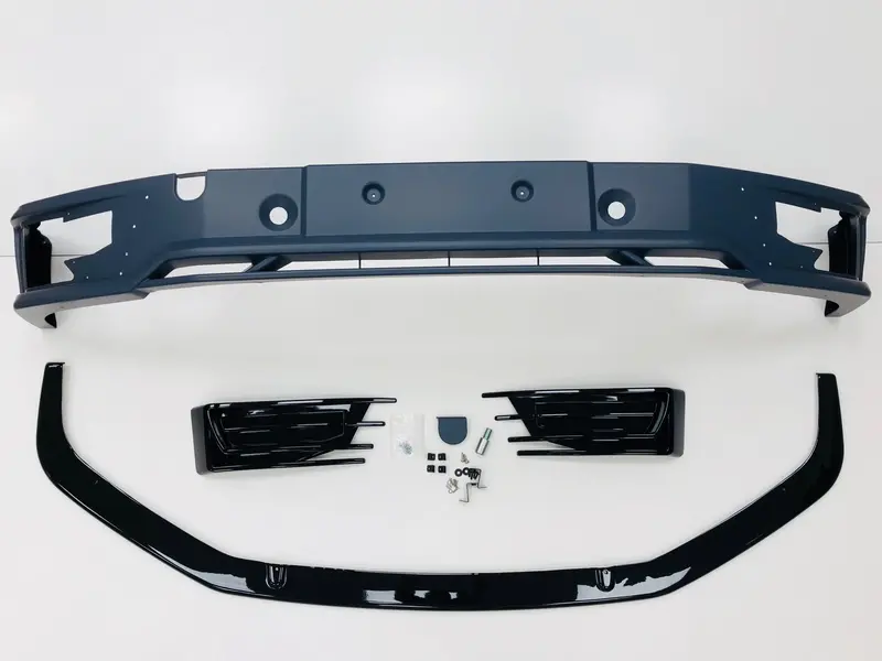 T6 Sportline Lower Spoiler & Gloss Black Splitter Abs Plastic Perfect Fit New 1
