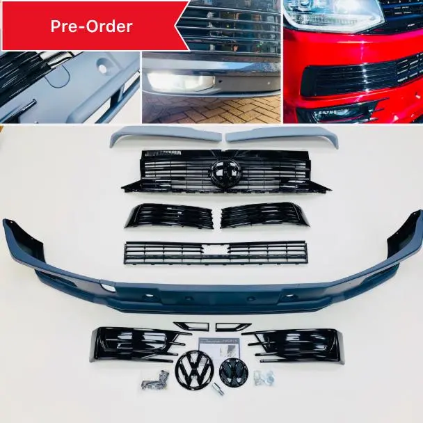 T6 Sportline Lower Spoiler Radar Gloss Black Grilles Twin Rear Spoiler 1