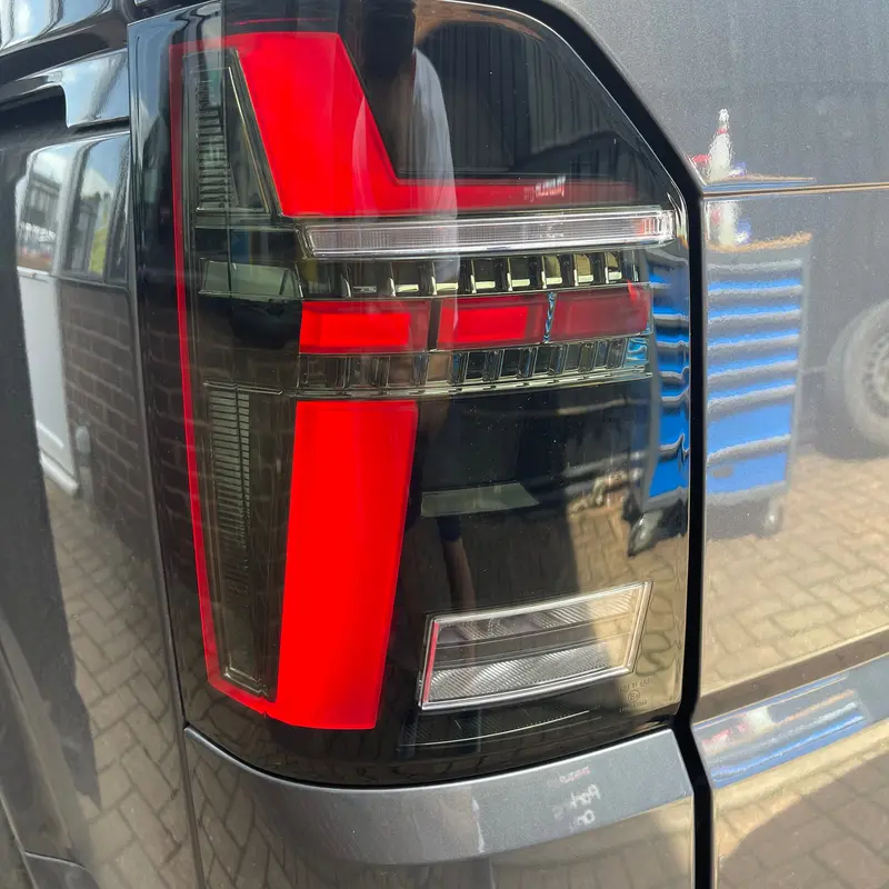 T6 Tailgate Led Rear Lights Black With Dynamic Indicator (T6.1 Style) Only For Vehicles With Factory Fitted Led Rear Lights 2015 - 2019 2