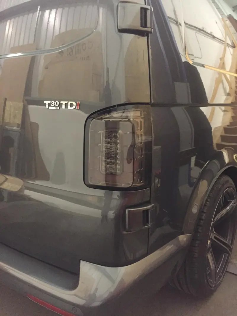 T6 Transporter Full Led Rear Lights Twin Rear Doors (Smoked) 2