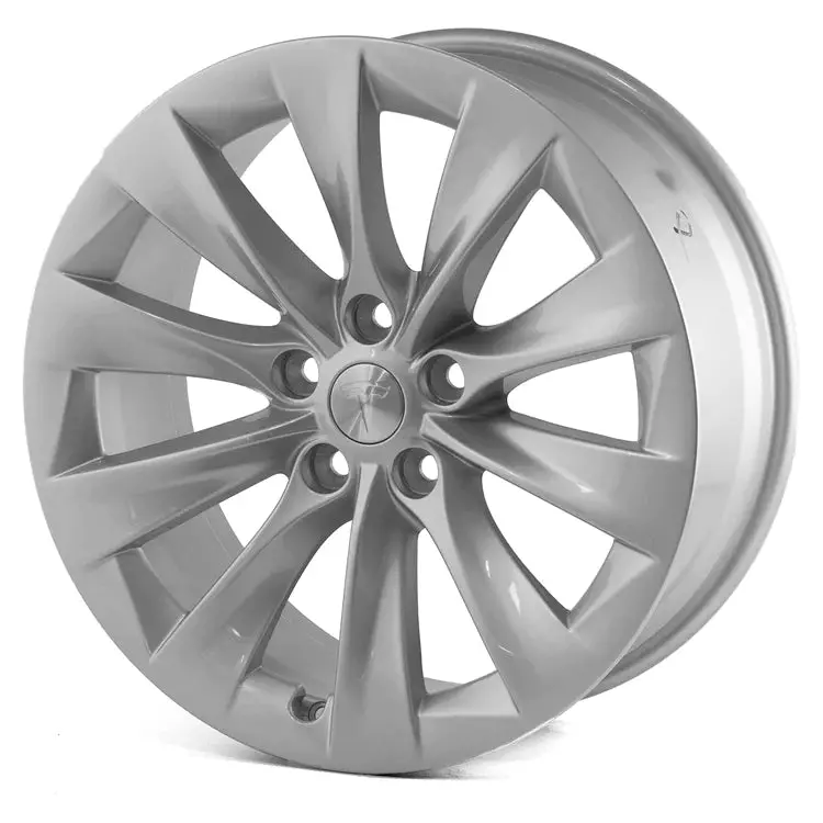 Tesla Model S 19" Oe Slipstream Silver Wheels 1