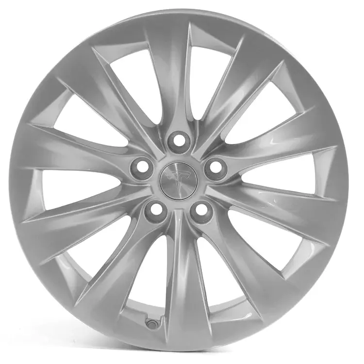 Tesla Model S 19" Oe Slipstream Silver Wheels 2