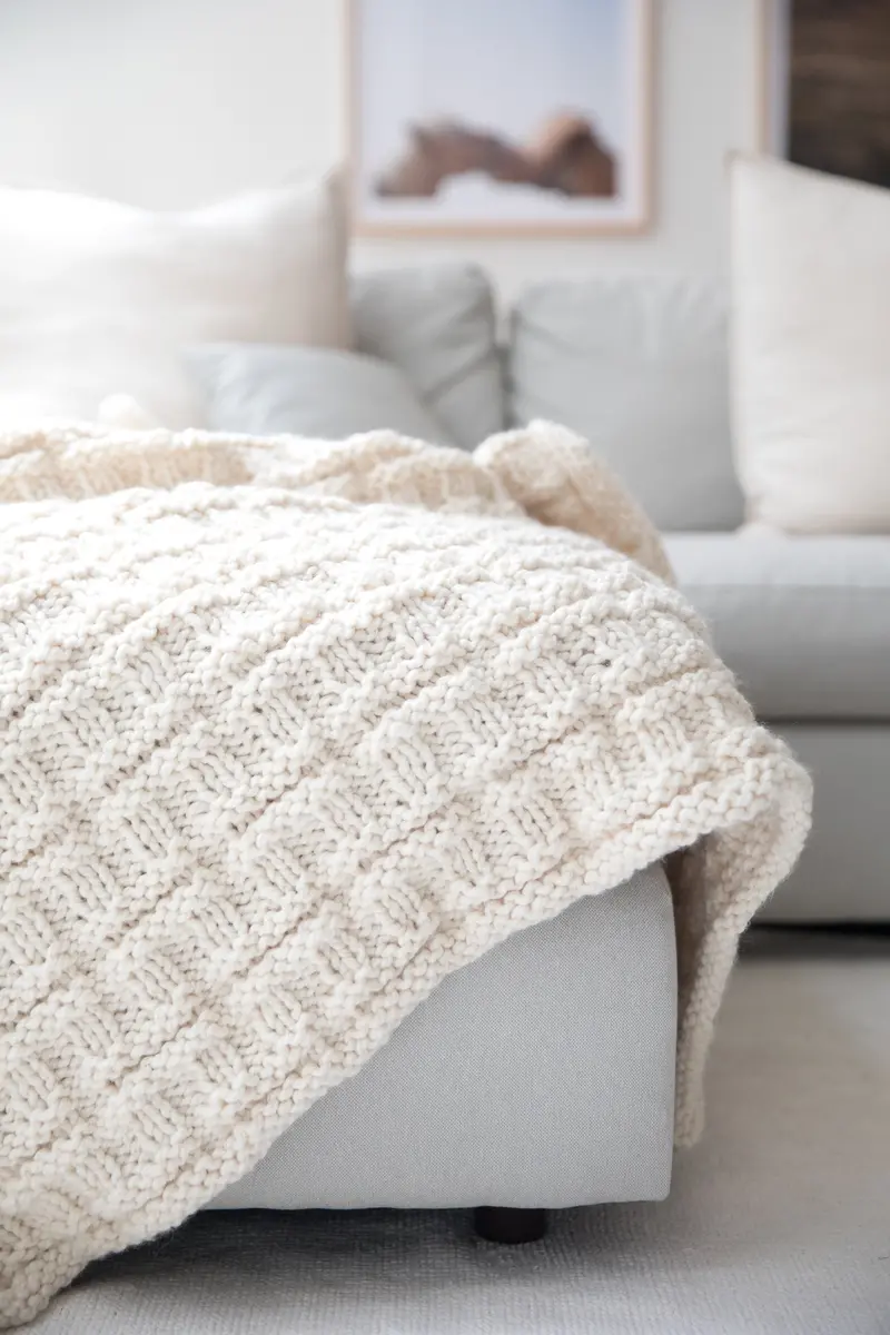 Textured Afghan (Knit) 1
