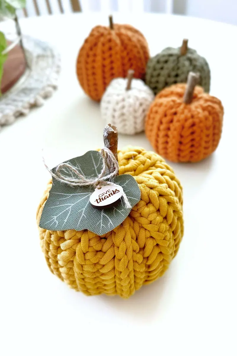 The Herringbone Pumpkin (Crochet) 1