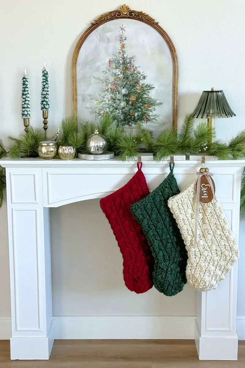 The Jumbo Puff Stitch Stocking (Crochet) 2